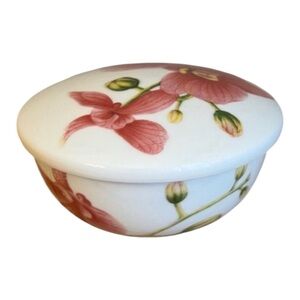 🔥🔥Minh Long Porcelain Floral Lidded Bowl